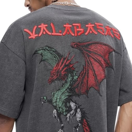 Valabasas Kaen Tee (Dark Grey) VLBS-VT1-1091 - Image 6