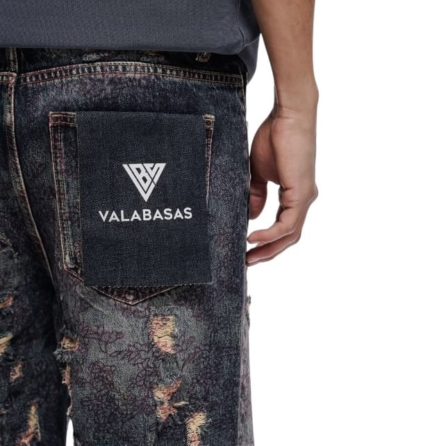 Valabasas Path Denim Shorts (Dark Blue Vintage) VLBS-VSH1-1013 - Image 6