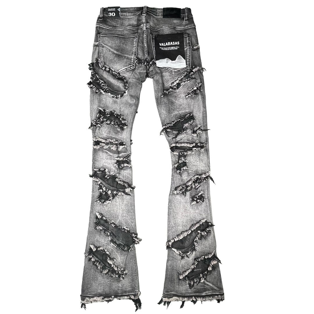 Valabasas Ravel Stacked Flare Denim (Dark Grey Wash) VLBS27101623 - Image 2