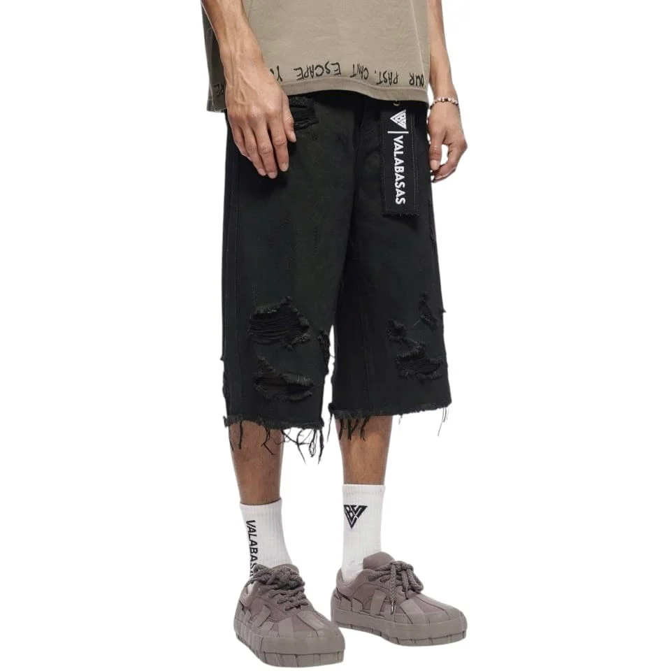Valabasas Snapped Jorts (Black Washed) VLBS-VSH1-1002 - Image 2