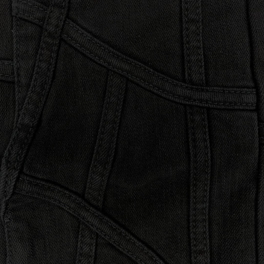 Valabasas Streak Flared Stacked Denim (Black) VLBS6041 - Image 3