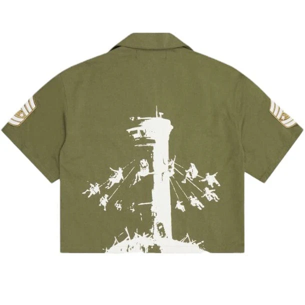 Valabasas "The Rebel" Button Up Shirt (Olive) VLBS41203 - Image 2