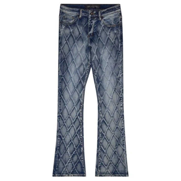 Valabasas Tired Stacked Denim Jean (Blue Washed) VLBS-VJ3-1002 - Image 7