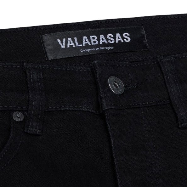 Valabasas YingYang Stacked Flare Denim Jean (Black/Black) VLBSST011 - Image 3
