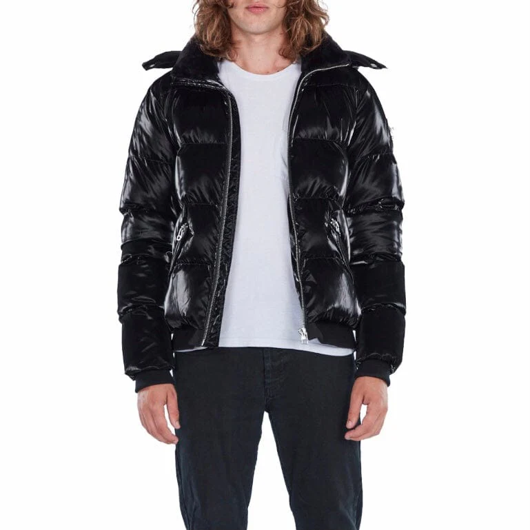 Woodpecker Woody Bomber Jacket (All Wet Black) WPM001 - Image 2