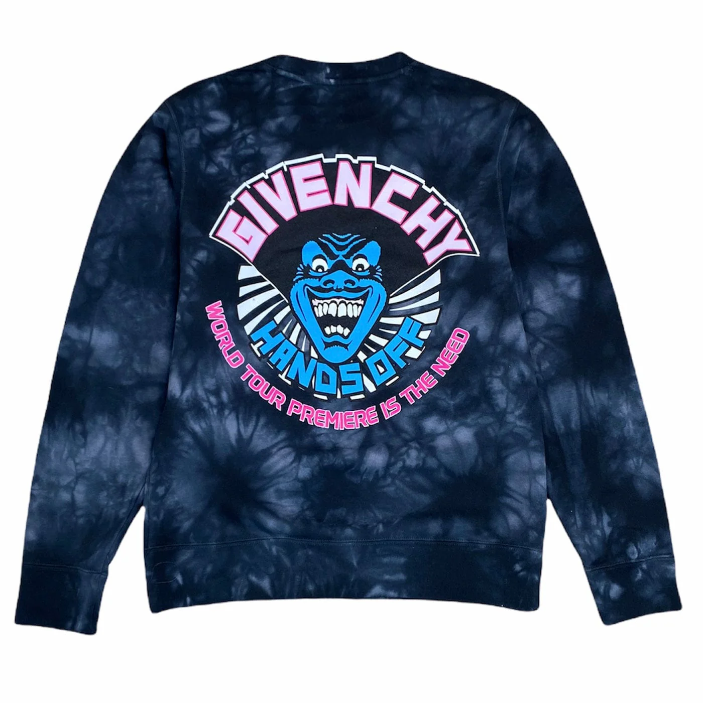 World Tour Hands Off Crew Neck Sweater (Black Marble)