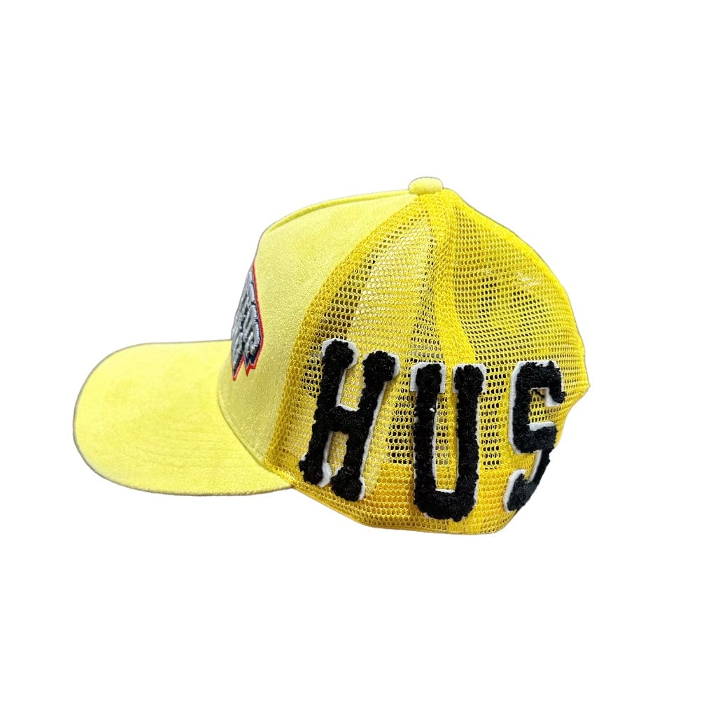 YBE Apparel Never Stop Grinding Trucker Hat (Yellow) - Image 2