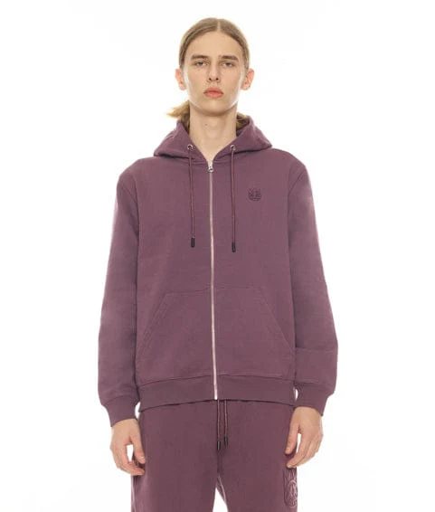 ZIP HOODY IN GRAPE COMPOTE - Image 2